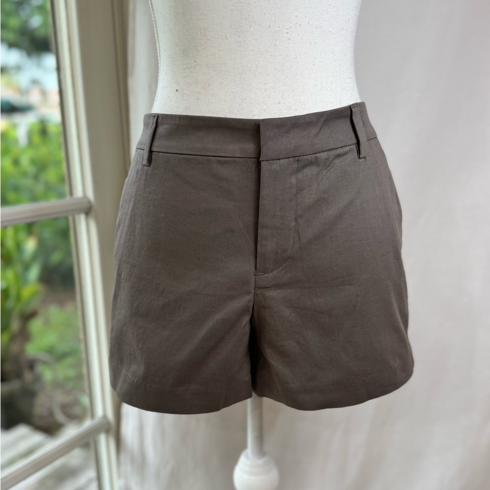 Taupe/Brown Tailored Shorts, Size 6